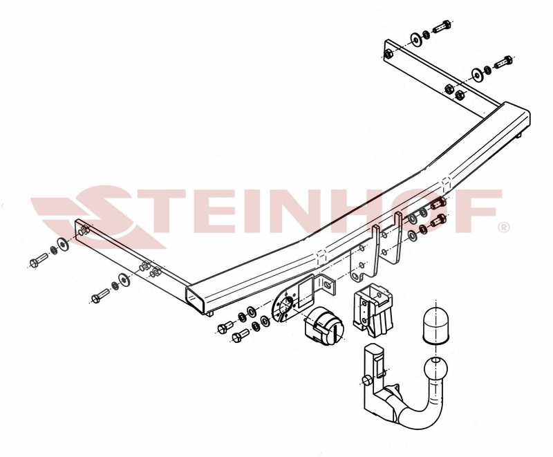 Vertikalna vlečna kljuka Seat Ibiza - 3/5 vrat (6J) (ne za Coupra) - od 07/2008